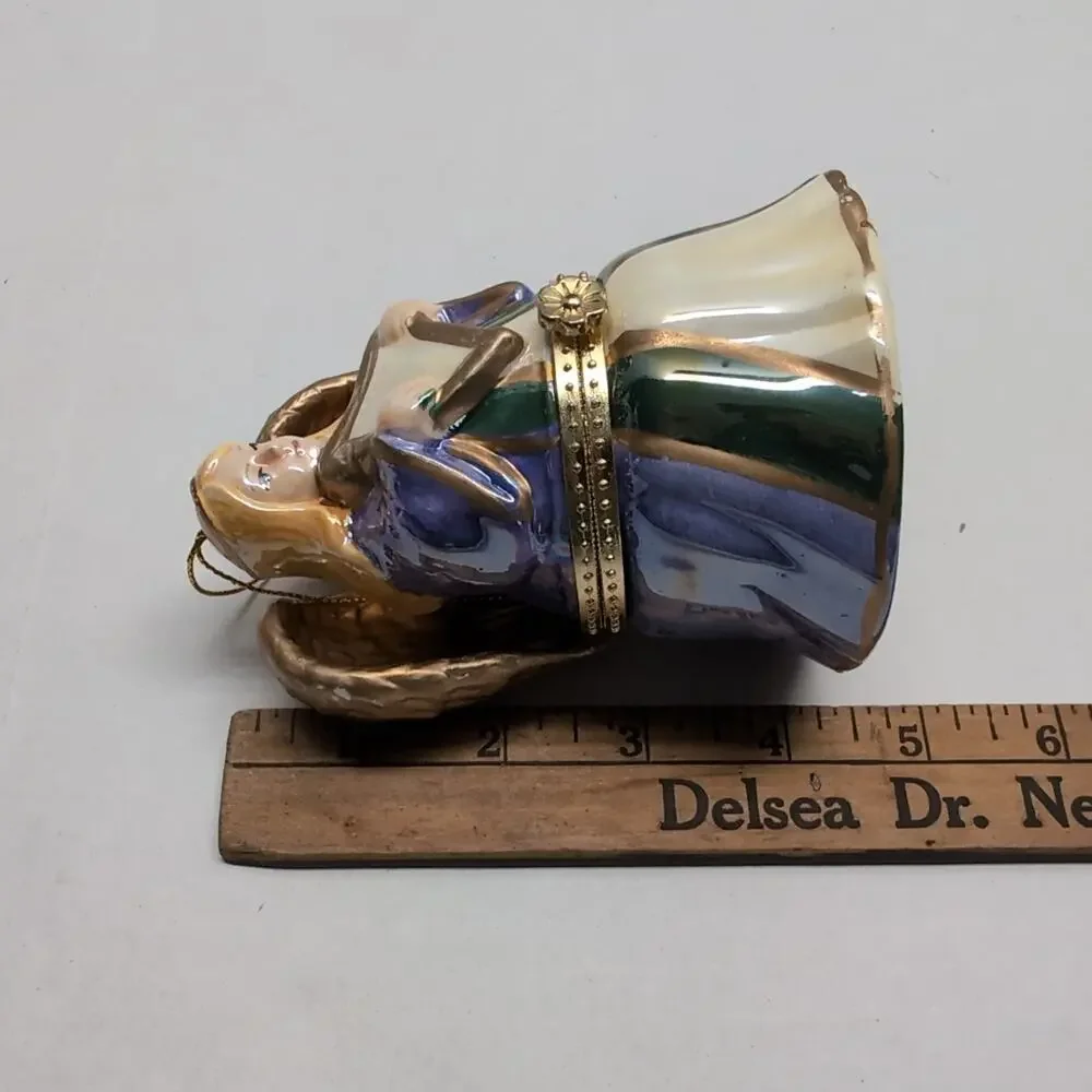 Mr Christmas Tree Ornaments‎ Music Box Trinket Santa Angel WORKS